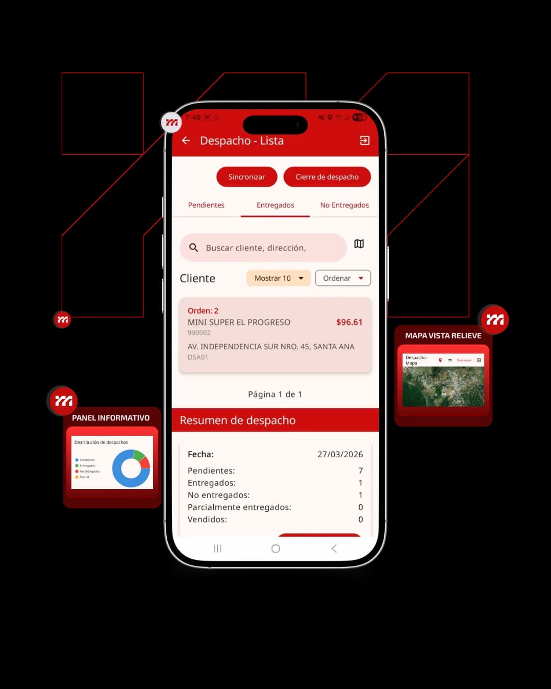 La App para un despacho controlado y optimizado en cada etapa.