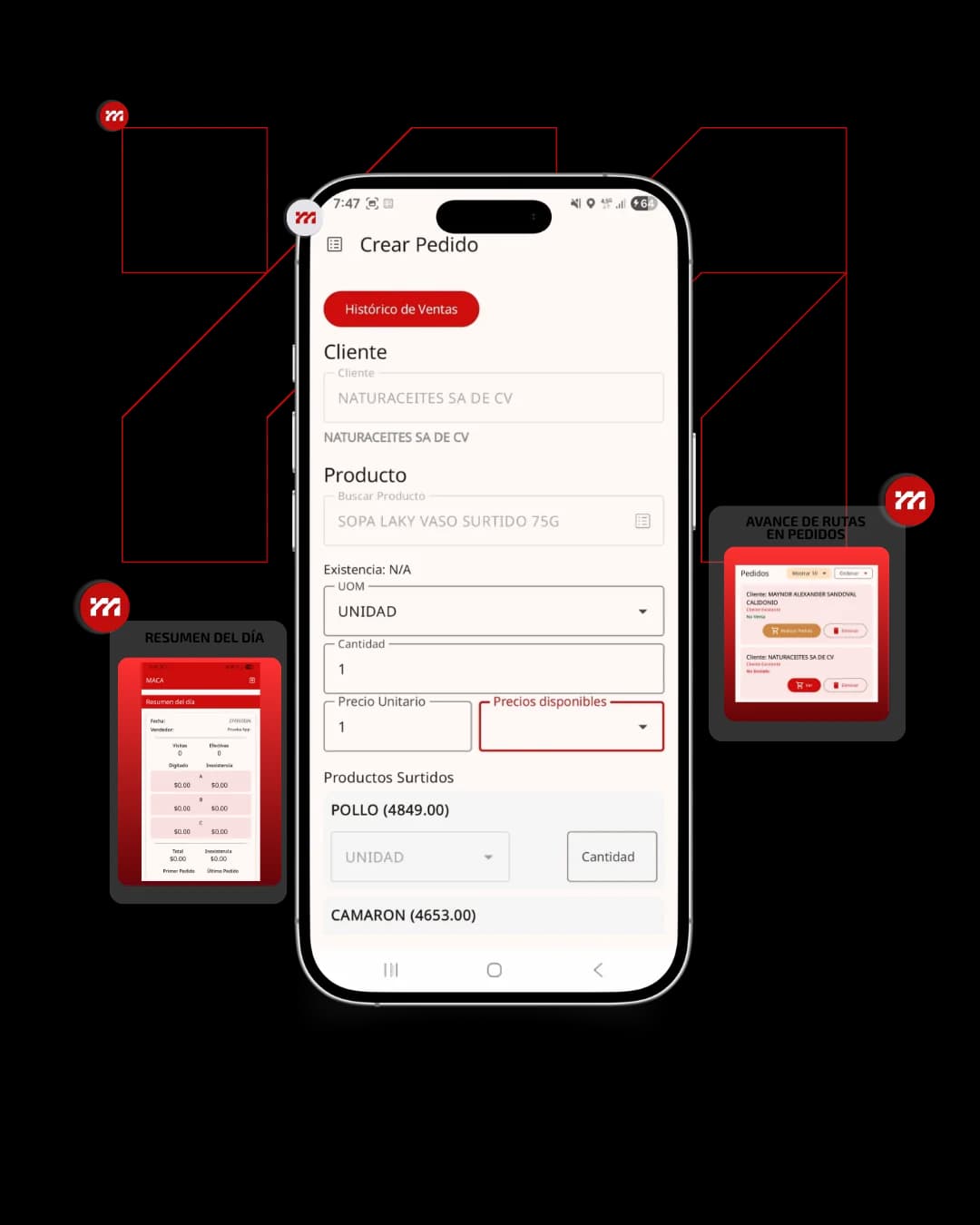 La App de preventa para empresas distribuidoras.
